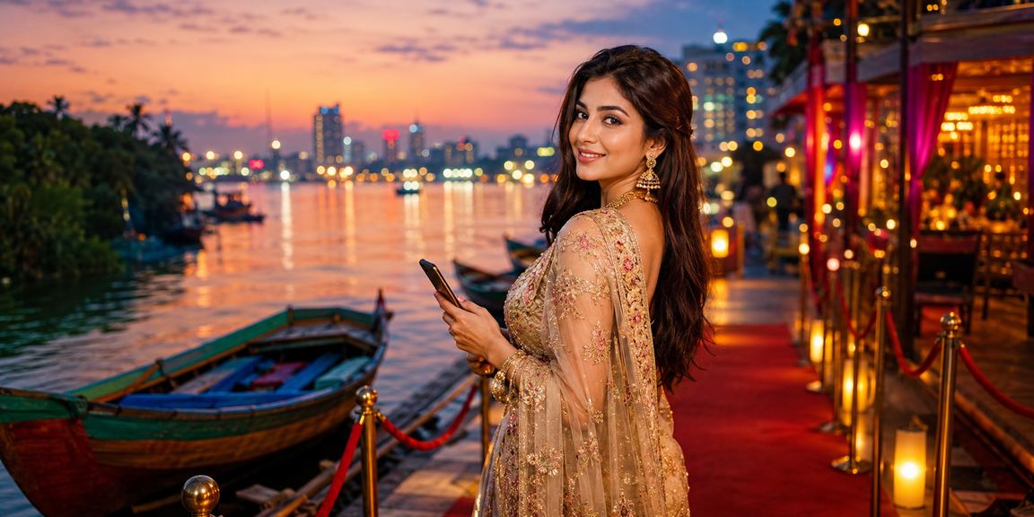 মোবাইলে লাইভ ক্যাসিনো উপভোগ করছেন একজন ব্যবহারকারী